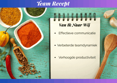 Effectiever Samenwerken “Van Ik Naar Wij”
